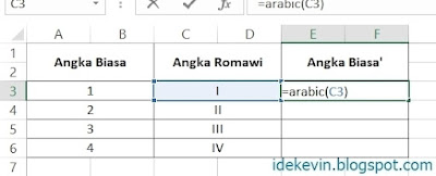 rumus untuk mengubah angka romawi menjadi angka biasa