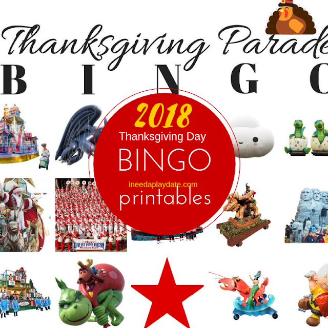 Thanksgiving Day Parade BINGO for 2018 {Free Printable} #MacysParade
