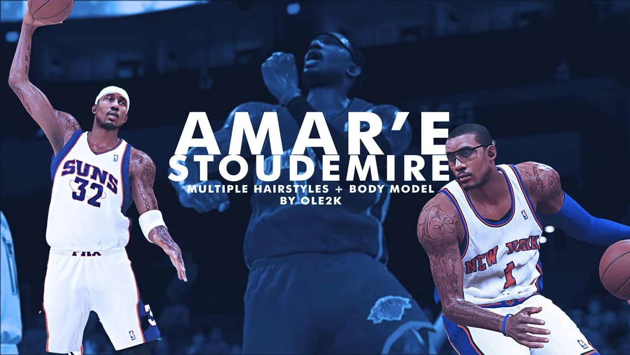 NBA 2K23 Amar'e Stoudemire Cyberface & Hairstyle Update