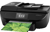 Pencetak inkjet warna HP Officejet 5742 E-All-in-One moden boleh didapati dalam hitam, mengukur 17.87 x 16.14 x 7.60 inci dan berat 16.91 lbs