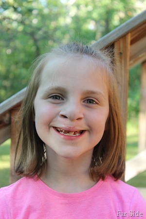 Aubrey smiles