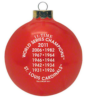 St. Louis Cardinals World Series Red Christmas Ornament