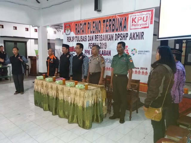 RAPAT PLENO REKAPITULASI & PERBAIKAN DPS HP KEc. MOJOLABAN