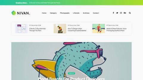 Nivan blogger template free download