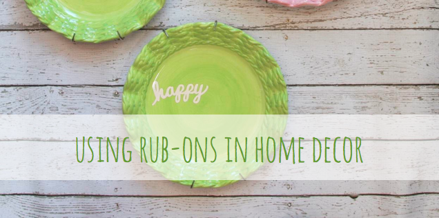 #homedecor #plates #rubons