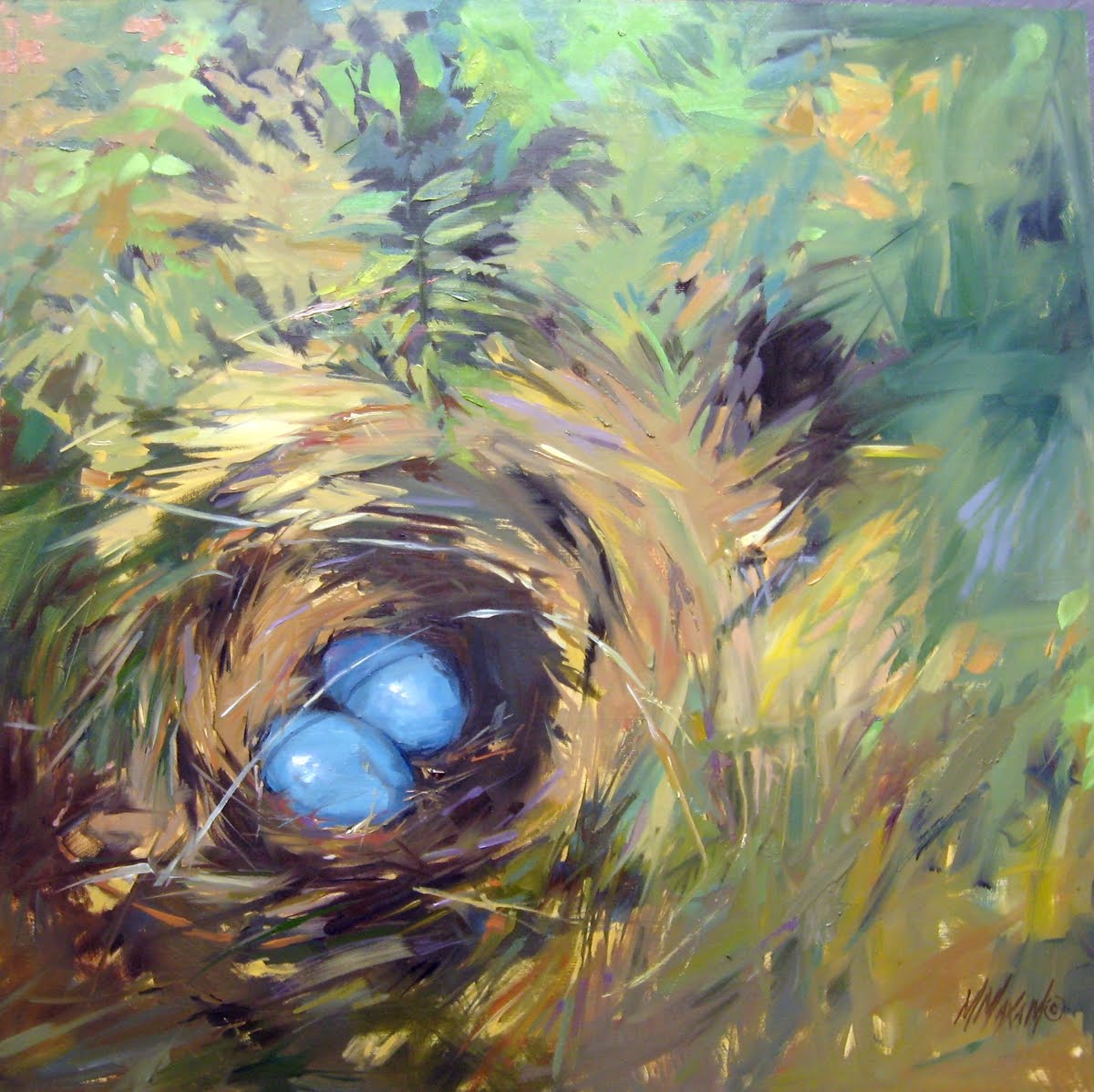 Mary Maxam - paintings: Demo-Nest