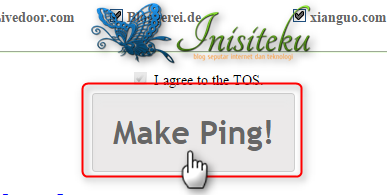 cara melakukan ping blog di totalping.com