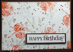 Curly Cute / French Foliage Card by UK Stampin' Up! Demonstrator Bekka Prideaux