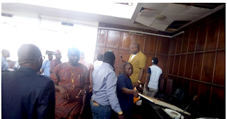 Lawmakers ran for safety as Snake falls from roof of Ondo Assembly during plenary