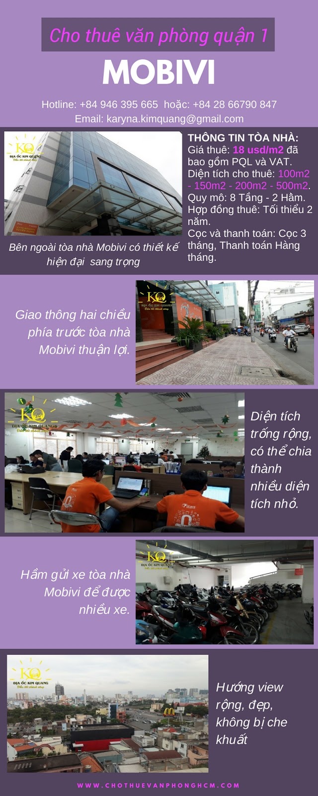 Cho thuê văn phòng quận 1 Mobivi