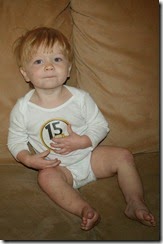 15 Month Sticker