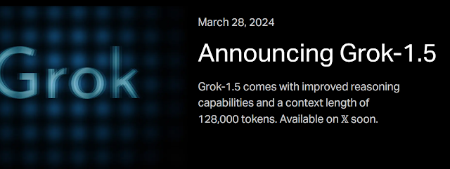 Nueva IA Grok-1.5 128K tokens contexto