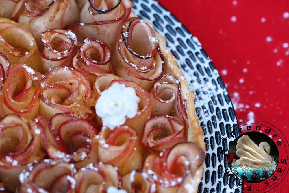 Tarte roses aux pommes