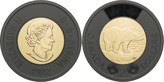 Canada 2 dollars 2022 - Mourning toonie