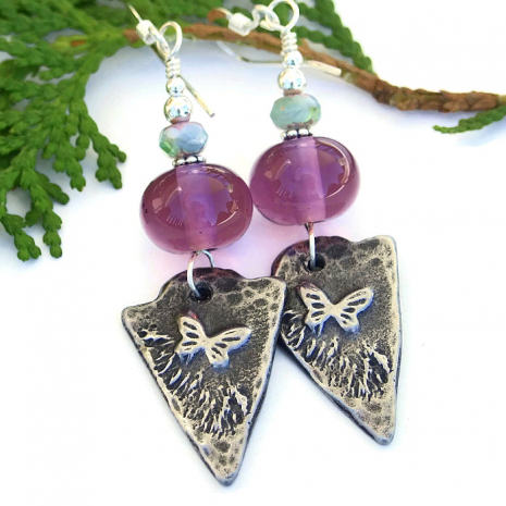 butterfly earrings gift for women