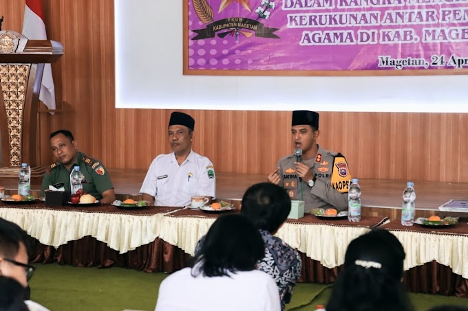 Kapolres Magetan Beberkan Kunci Menjaga Persatuan dan Kesatuan di Acara Dialog Lintas Agama