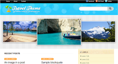 Travel Theme - Magazine Blogger Template