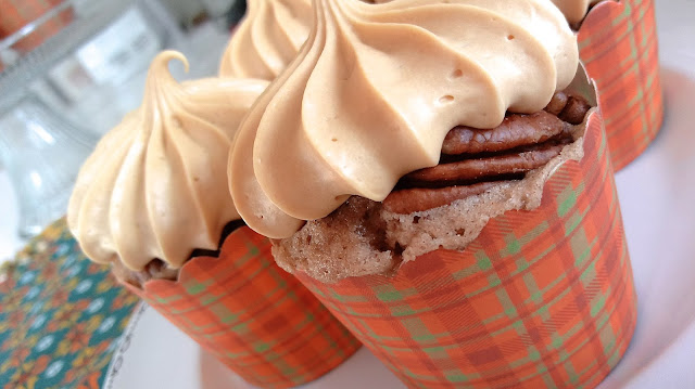 Easy Gourmet Salted Caramel Pecan Spice Cupcakes