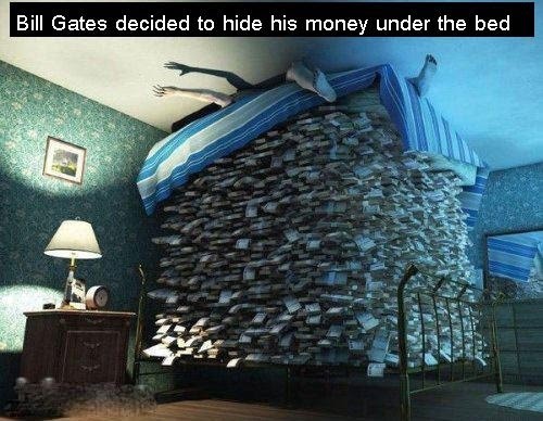 When Bill Gates Decided To Hide His Money Under The Bed