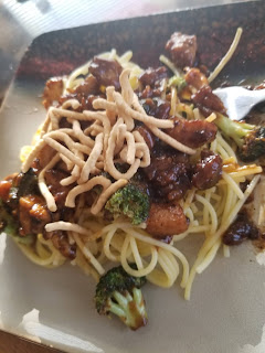 Chicken Chow Mein with Spaghetti Noodles