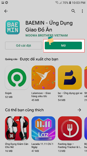 app đặt đồ an baemin