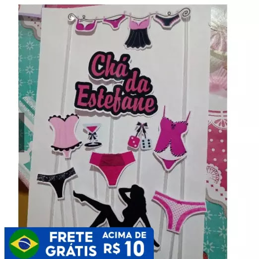 topo bolo cha de lingerie despedida de solteira