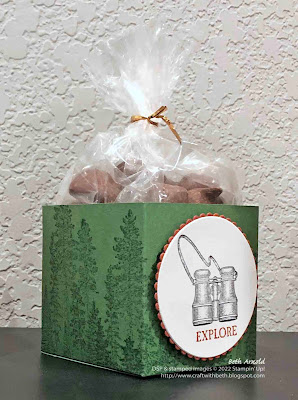 S'mores Snack Mix Treat Bag Topper and S'mores Treat Cups for Father's Day Lakeside Cookout Party Favor Campology Stamp Set