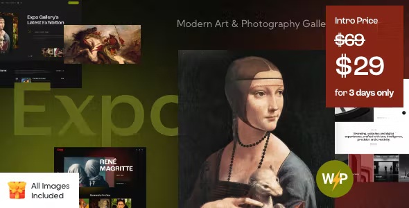 Best Modern Art & Photography Gallery WordPress Theme