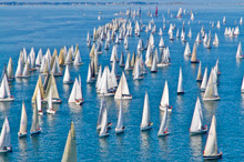 Tour de Belle Ile race off La Trinite sur mer, france- J sailboats leading brand