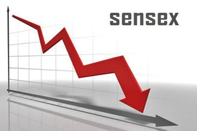 sensex down