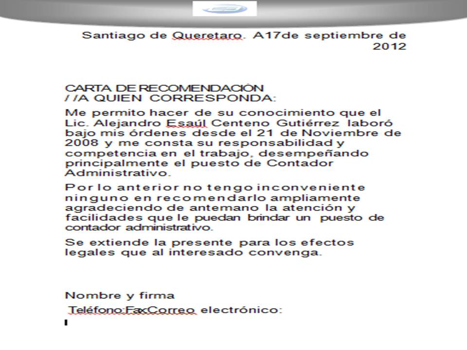 Carta De Referencia Personal Doc