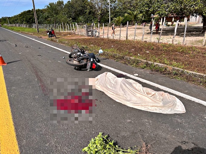 Colisão entre duas motocicletas deixa um morto e um ferido na PI-309 em Cocal