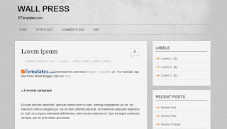 Wall Press Blogger Template