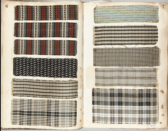 Antique Vintage Fabric Sample Book