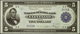 United States banknotes Five Dollar Federal Reserve Bank Note Series 1918