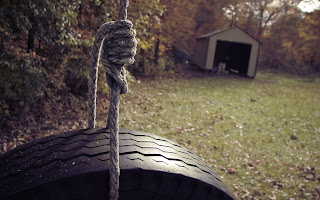Tire Hanging, Playground of a child HD Wallpapers