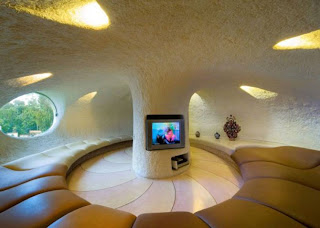 living room unique home house with snail design