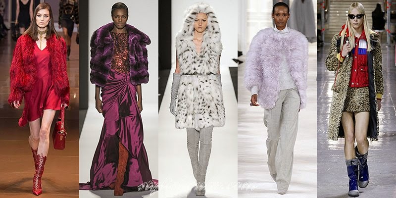 Fall Winter 2014 - 2015 Women's Fur Coats Fashion Trends