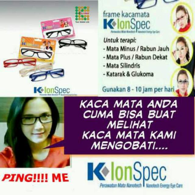 Kumpulan Testimone Kaca Mata  ion  spec  Produk K Link  Malaysia