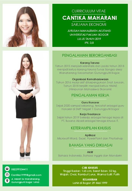 Contoh Curriculum Vitae yang Menarik