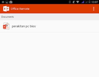 Cara Meremote Presentasi Power Point dengan Office Remote di Android