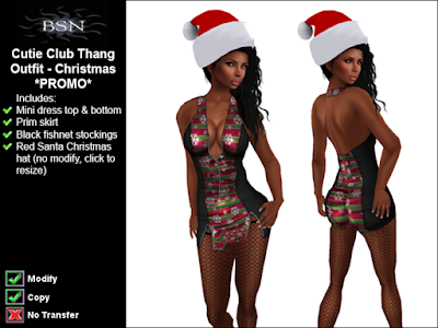 BSN Cutie Club Thang Outfit - Christmas *PROMO*