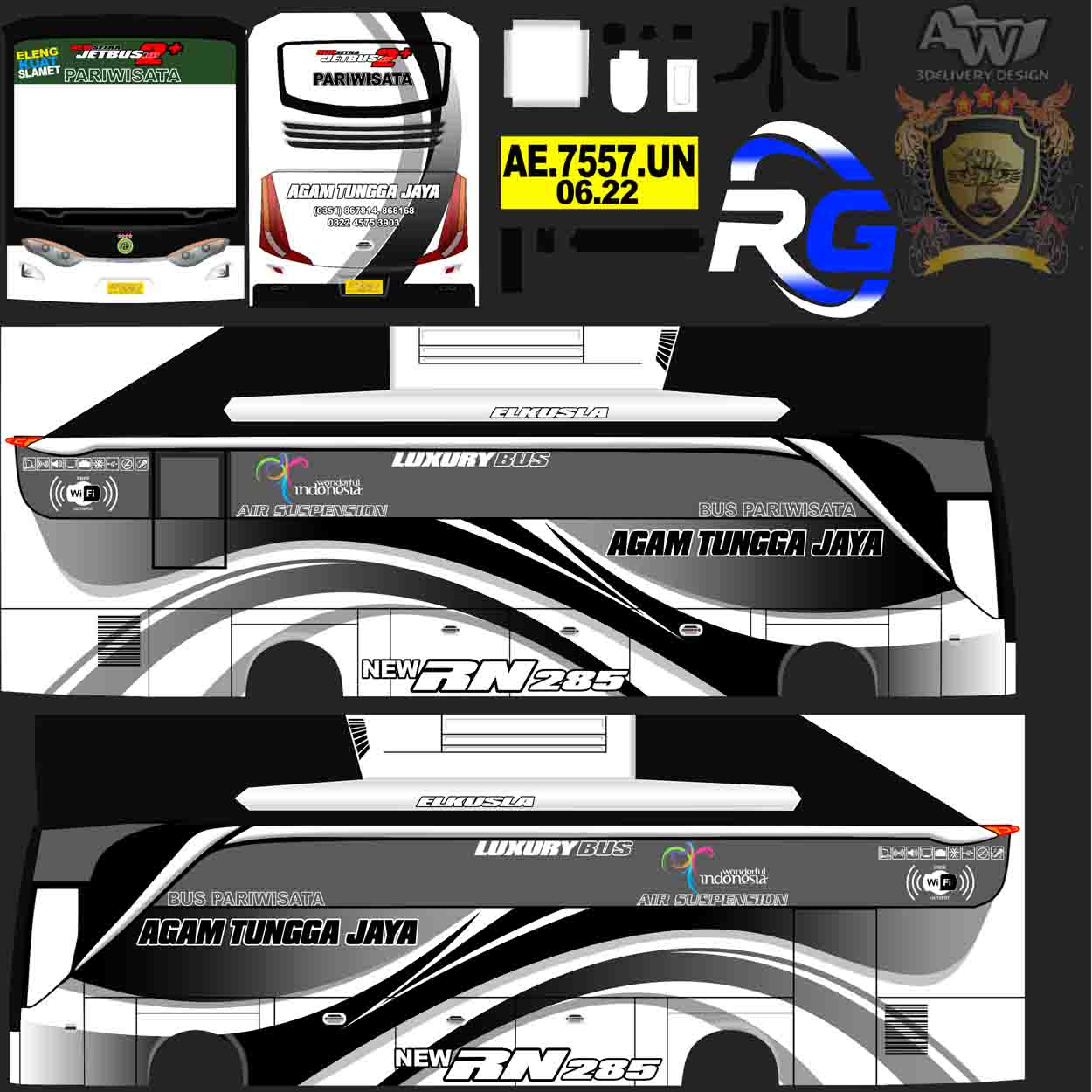 template bussid agam tungga jaya