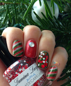 Smitten Polish The First Lobster, Lumina Lacquer Candy Cane Lane