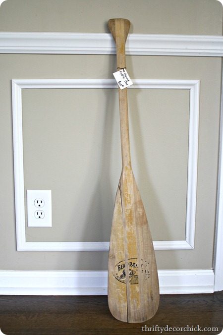 vintage boat oar