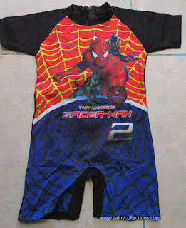 baju renang anak spiderman dengan gambar print yang sangat keren dan menarik