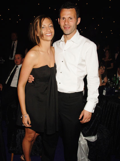 ryan giggs shoes. Ryan Giggs with girlfriend