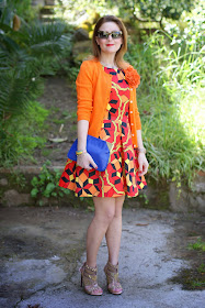 Choies multicolor debris dress, Cesare Paciotti sandals, Millelire POP, Fashion and Cookies, fashion blogger