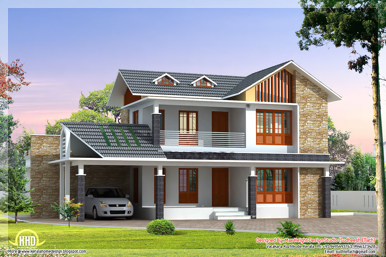 Beautiful Villa elevation designs in 2700 sq.feet  Home Sweet Home