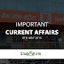 Important Current Affairs 8th May 2016 